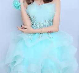 Strapless Vestidos Quinceanera Dress 2021 New Real Photo Party Dress Formal Prom Ball Gown Vintage Lace Quinceanera Dresses