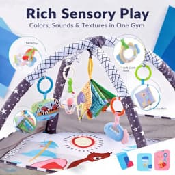 Baby Fitness Frame Crawling Game Blanket Multifunctional Educational Mat Fence Crawling Blanket Infant Rug Enlightenment Toys