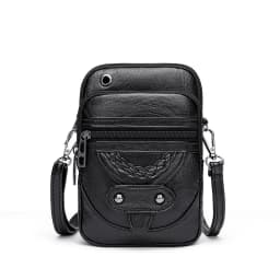 Multi-Functional Soft PU Leather Small Shoulder Bag For Women Vintage Crossbody Bag Cash Purse Cell phone Baga Handbag Purse