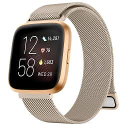 Metal Magnetic Strap For Fitbit Versa 1/Versa 2/versa 3/Versa 4 Band Bracelet Wristband For Fitbit Versa Lite/Sense 2 Strap