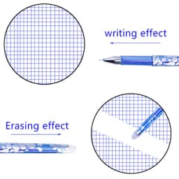 30/50/80/100Pcs/Lot 0.5mm Gel Pen Erasable Pen Refill Rod Set Blue Black Ink Shool Washable Handle Writing Stationery Supplies