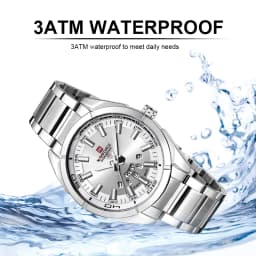 NAVIFORCE Classic Casual Watch for Men Stainless teel Sport Waterproof Male Watches Quartz Date Display Clock Relogio Masculino