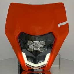 Motorcycle Headlight LED Enduro for KTM EXC XC SX MX XC 125 250 300 450 Universal Supermoto Dirt Bike Motocross Headlights Plate