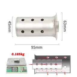 51mm 60mm 63mm Universal Motorcycle Exhaust Escape Systesm Silencer Muffler Link Pipe DB Killer Eliminate Reduce Noise