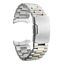 12 14 16 18 19 20 21 22 24mm High Quality Solid Stainless Steel Curved End Watch Strap Wrist Band Bracelet Accessories With Tool