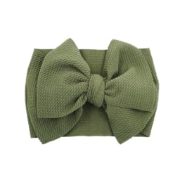 Solid Baby Headband Adjustable Big Bowknot Hair Band Oversize Turban Newborn Headwear For Baby Girls Fashion Hair Accessories