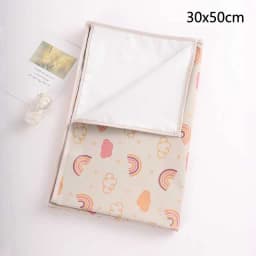 Baby Waterproof Crib Sheet Three Sizes Baby Urine Changing Mat Cotton Reusable Infant Change Diaper Pad Cover Washable Diaper