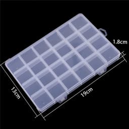 Plastic Storage Jewelry Box Compartment Adjustable Container for Beads earring box for jewelry rectangle Box Case