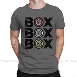 High Quality Men Formula 1 f1 Black T-Shirt Box Box Box F1 Tyre Compound V2 Pure Cotton Shirt Tees Harajuku TShirt