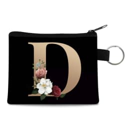 Canvas Shoppers Coin Purses Women Clutch Pouch Mini Organizer Travel Makeup Bag Gold 26 Letters Luxury Tote Bags Coin Wallet