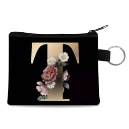 Canvas Shoppers Coin Purses Women Clutch Pouch Mini Organizer Travel Makeup Bag Gold 26 Letters Luxury Tote Bags Coin Wallet