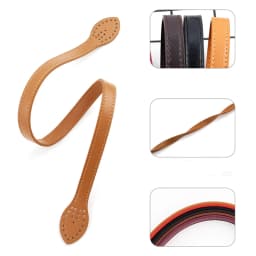 2pcs 60cm Leather Bag Handles Shoulder Bag Strap Replacement Handbag Belt Straps DIY Crocheted Bags Tote Handmade Accessories