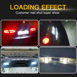 2PCS Car No Error Canbus Led License Number Plate Lights Bulb For Audi A1 A4 B8 A5 S5 A6 S6 A7 Q5 TT TTS 2D For VW 6000K White