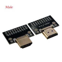 1pcs Compatible-HDMI Male and Female Test Board 19Pin 19P Male Plug Connector with PCB Test Board Solder Type A