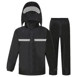 Full Body Raincoat And Rainpants Suit for Electric Bicycle & Motorcycle Reflective Split Design for Takeaway Riding Storm Protec