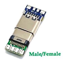USB 3.1 Type C Male/Female Connectors Jack Tail 24pin USB Male Plug Electric Terminals Welding DIY Data Cable Support PCB Board