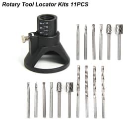 Rotary Router Milling Cutter Guide Attachment Twist Drill Bit Wood Carving Tool Kit Dedicated Locator Woodwork Tool for Dremel