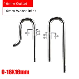 ZRDRAquarium Filter Stainless Steel External Filter Accessories Inlet and Outlet Water Remove Oil Film Lily Tube Aquarium filter