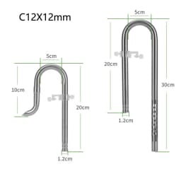 ZRDRAquarium Filter Stainless Steel External Filter Accessories Inlet and Outlet Water Remove Oil Film Lily Tube Aquarium filter