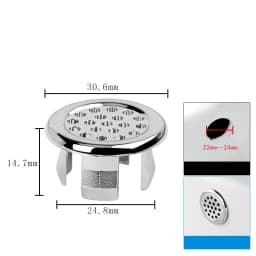 4/1Pcs Bathroom Basin Faucet Sink Overflow Cover Replacement Hole Cover Cap Ring Trim Bath Sink Drain Cap Bathroom Accessories