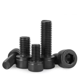 2~50pcs M1.6 M2 M2.5 M3 M4 M5 M6 M8 M10 M12 Black Galvanized 304 Stainless Steel Hexagon Hex Socket Head Cap Bolt Screw DIN912