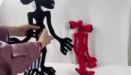 Anime Siren Head Plush Doll Toys Scary Black White Red Sirenhead Cat Peanut Soft Cartoon Stuffed Figure Children Gifts