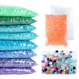 1000-10000pcs Jelly Color AB Color 2mm,3mm,4mm,5mm,6mm, Facets FlatBack Resin Rhinestone Nail Art Garment Decoration Stones
