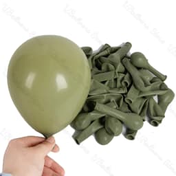 10/20/30Pcs Green Birthday Balloons Metal Retro Dark Green Sage Green Balloons for Wedding Decorations Birthday Christmas Party
