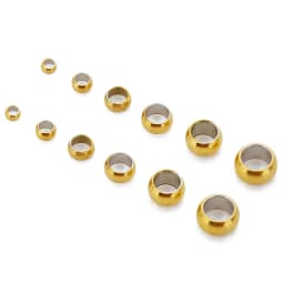 100pcs/lot Stainless Steel End Stopper Spacer Beads Crimp End Positioning Ball Beads For Diy Jewelry Making Accessories