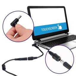 1pc 7.4mm To 4.5mm DC Power Charger Converter Great Replacement DC Adapter Connector Cable For HP Dell Blue Tips