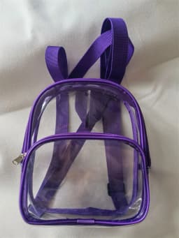 Small Clear Backpack Transparent PVC Backpack Summer Waterproof Beach Cell Phone bag for Travel School Storage Backbags