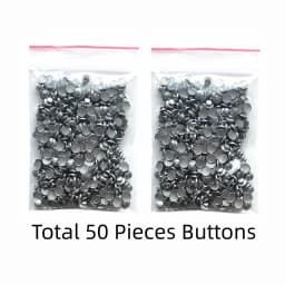 50Pcs Orthodontics Materials Lingual Buttons Dental Orthodontic Bondable Round Bonding Mesh Adhesive Dentistry Materials