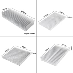 Aluminum Heatsink Extruded Heat Sink for LED Electronic PCB CHIP Heat Dissipation Cooling Cooler