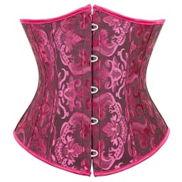 Underbust Corset Plus Size Gothic Corset Cincher Medieval Corsets for Women Jacquard Vintage Waist Corset Top Black White Purple