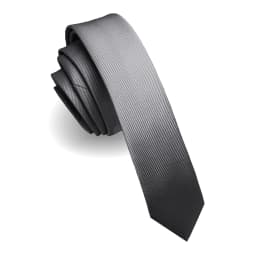 KAMBERFT Fashion Casual 4cm Slim Silk Tie Solid Color Black Red Ties Handmade Men Woven Skinny Necktie For Wedding Party