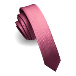 KAMBERFT Fashion Casual 4cm Slim Silk Tie Solid Color Black Red Ties Handmade Men Woven Skinny Necktie For Wedding Party