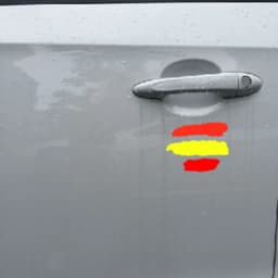 2 psc Creative Spanish Flag Vinyl Decal For Cars /Motorcycles/Bicycles Laptop Stickers Decoration