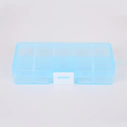 10 Slots Adjustable Transparent Jewelry Storage Box Ring Earring Drug Pill Beads Portable Plastic Organizer Case Travel Bins