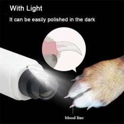 New Electric Dog Nail Clippers Rechargeable USB Charging LED Light Quiet Cat Nail Grinders Pet Paws Nail Grooming Supplies