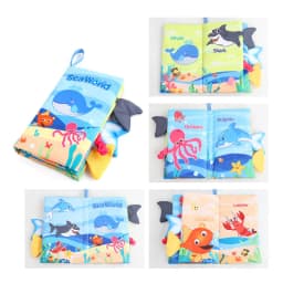 Baby Early Learning Toy Tail Cloth Book Puzzle Parent-child Interactive Sound Paper Infants Activity Toys for Babies