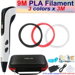 New Children's 3D Pen 3D Printing Pen with LCD Screen 200M PLA and Power Adapter Travel Case Christmas Birthday Gift for Kids