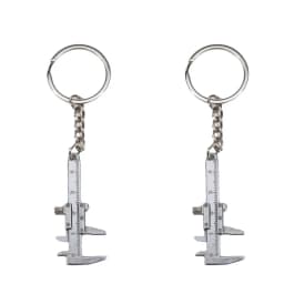 Fashion Creative Vernier Caliper Keychain For Man Woman Jewelry Accessories Christmas Gift Portable Gadget Model Tool Keychain