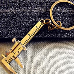 Fashion Creative Vernier Caliper Keychain For Man Woman Jewelry Accessories Christmas Gift Portable Gadget Model Tool Keychain