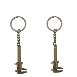 Fashion Creative Vernier Caliper Keychain For Man Woman Jewelry Accessories Christmas Gift Portable Gadget Model Tool Keychain