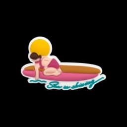 1/30PCS Summer Travel Shoe Charms for Women Men Kid Surfboard Sailing Shoe Decoration for Coconut Flower Accessories Clog Buckle
