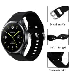 22mm Silicone Watch Strap for Xiaomi Watch S3 S1 Pro/Active/Watch Color 2 Replacement Bracelet for Mi Watch S2/2 Pro Band Correa