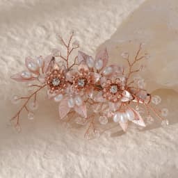 Pearl Rhinestone Flower Bridal Hair Clip Headpiece Luxury & Elegance Floral Comb Wedding Jewellry Accessories Bridesmaid Favours