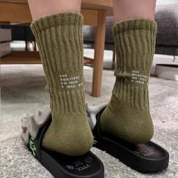 Men's Vintage Male Letter Medium Tube Socks Japanese Solid Thickened Sports Socks Towel Bottom Couple Knitted Socks