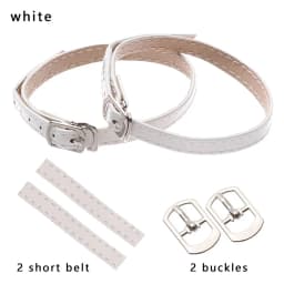 Women 1 Pair Shoelaces Adjustable Shoes Belt PU Leather Ankle Tie Strap Band for Locking High Heels Props Shoes Accessories