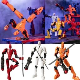 Upgraded T13 Action Figure 3D Printed Titan 13 Action Figure Multi-Articular Robot Dummy Action Figures for Game Lovers